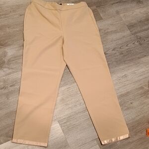 JM Collection Tan Straight Leg Pants